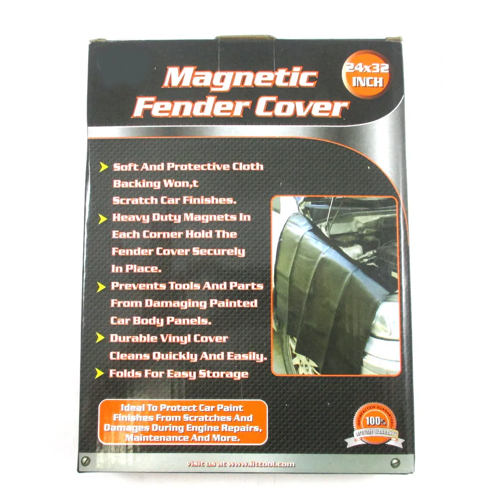 1 Heavy Duty Magnetic Fender Cover Mechanics Car Work Mat Protector 24" X 32" !
