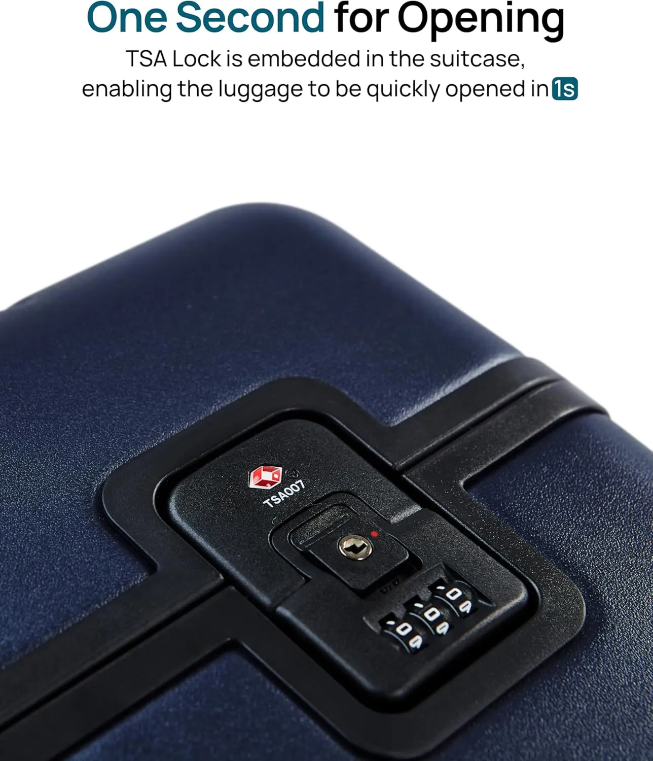 24 Inch Zipperless Luggage, Aluminium Frame Luggage, Checked Luggage Airline Approved, Hard Shell Suitcase with Spinner Wheels, Dual TSA Lock, Latching System(Neptune Blue, Manhattan Classic)