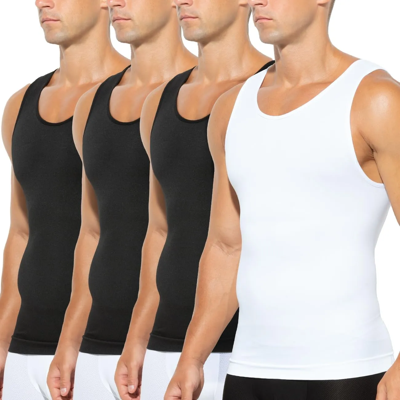 Arjen Kroos Mens Compression Shirt Slimming Undershirt Body Shaper Tank Tops Shapewear