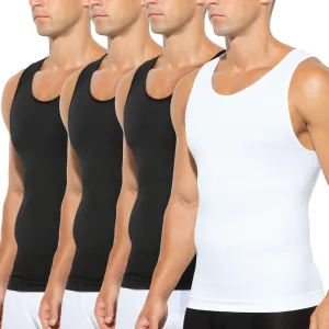 Arjen Kroos Mens Compression Shirt Slimming Undershirt Body Shaper Tank Tops Shapewear