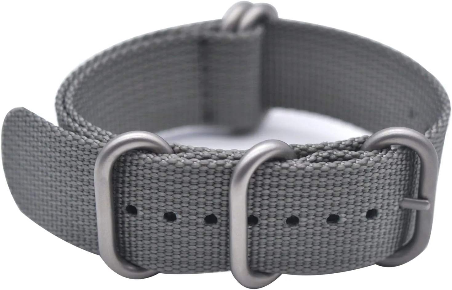 ArtStyle Watch Band with 1.5mm Thickness Quality Nylon Strap and Heavy Duty Brushed Buckle