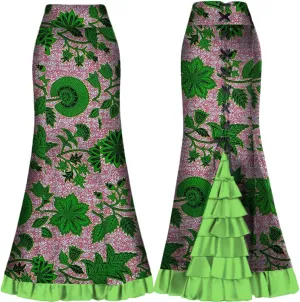 BAZINRICHE African Skirt for Women Long Maxi Skirts Adjustable Bandage Slim Bodycon Party Pencil Skirt
