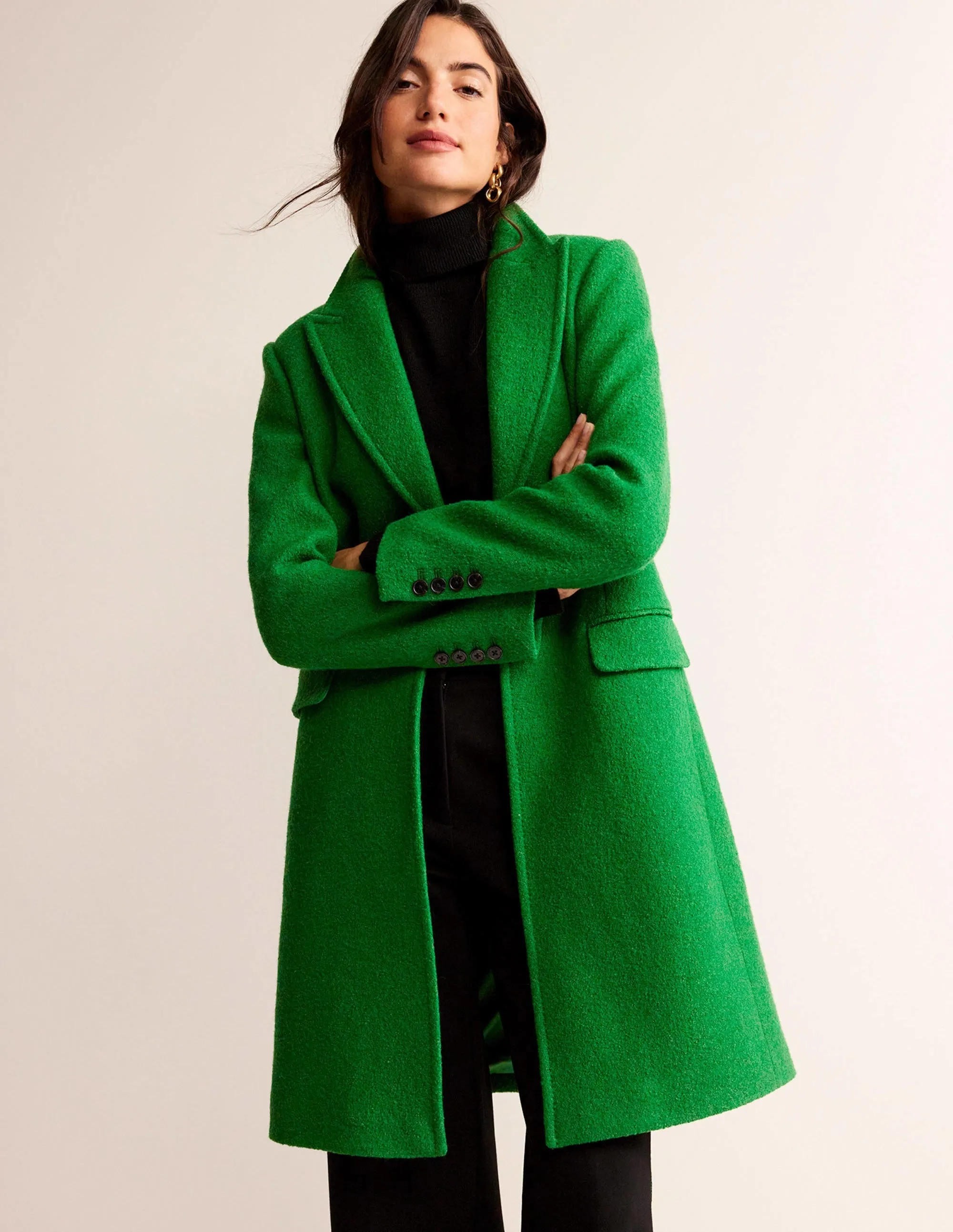 Canterbury Textured Coat-Green