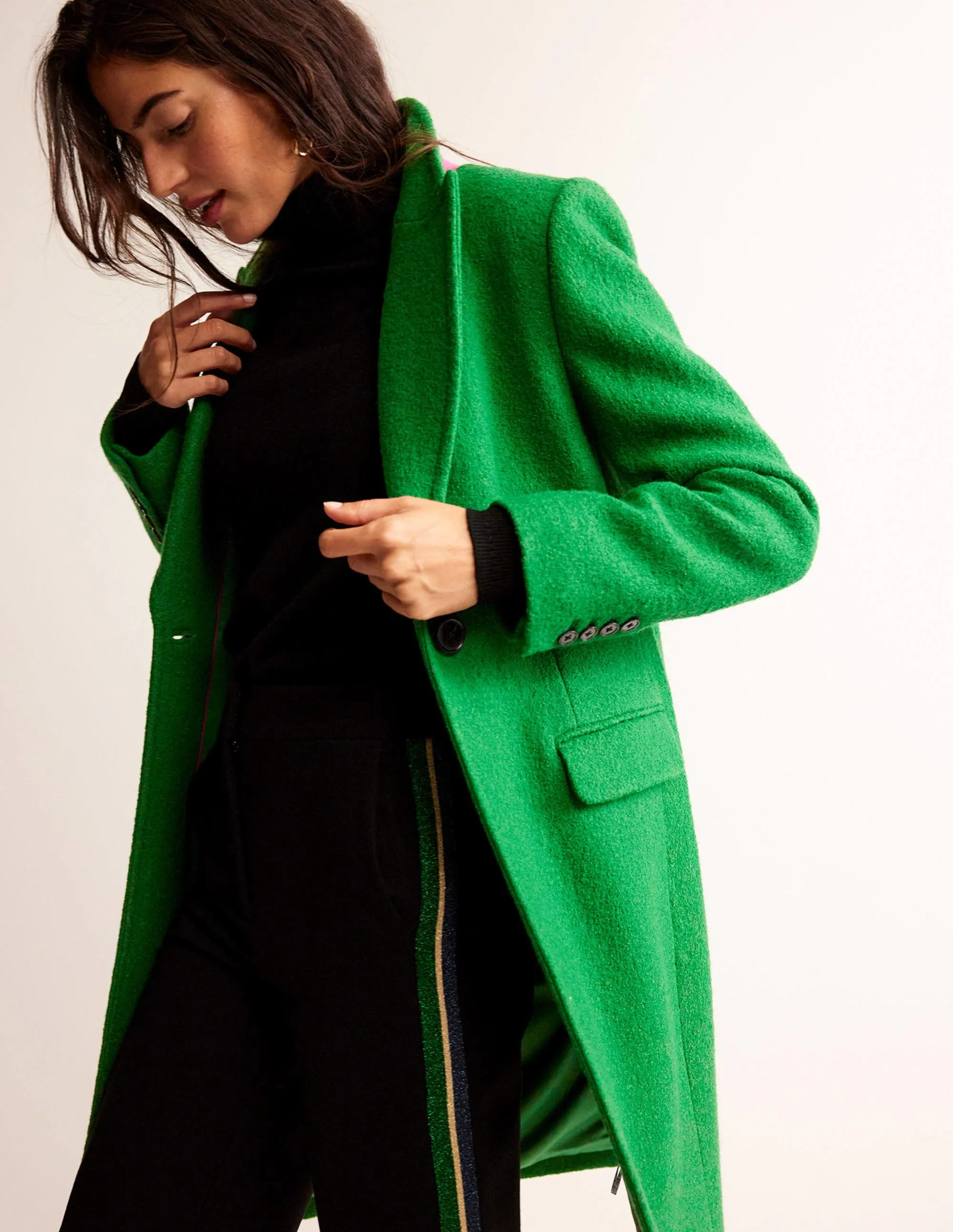 Canterbury Textured Coat-Green