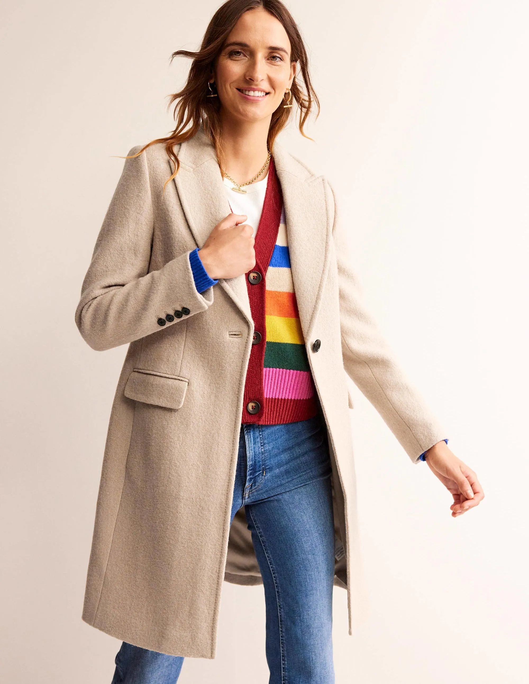 Canterbury Textured Coat-Rope