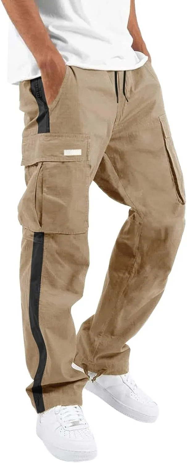 Cargo Pants for Men Work Jogger Sweatpants for Mens Pants Mens Casual Pants Mens Lounge Pants Fashion Loose Handsome