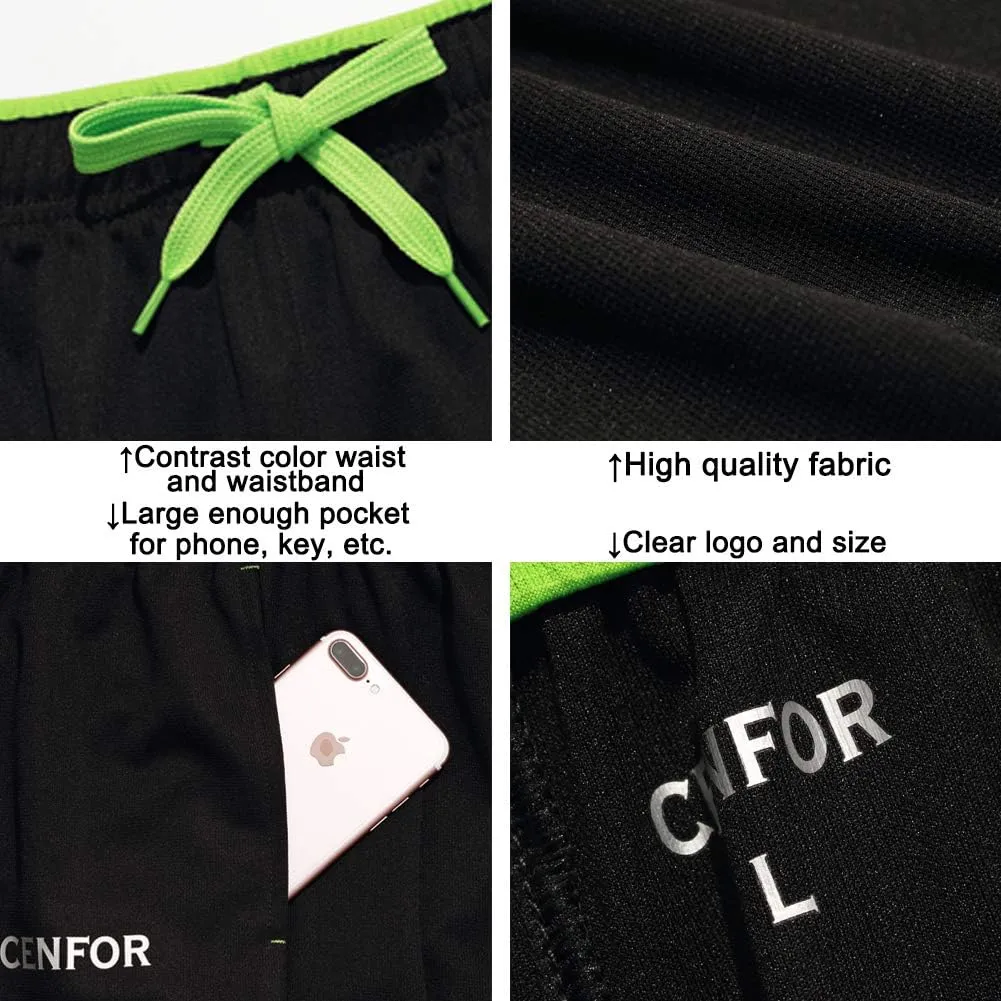 CENFOR Men's Sweatpants with Pockets Open Bottom Workout Pants, for Athletic, Jogging, Training, Casual