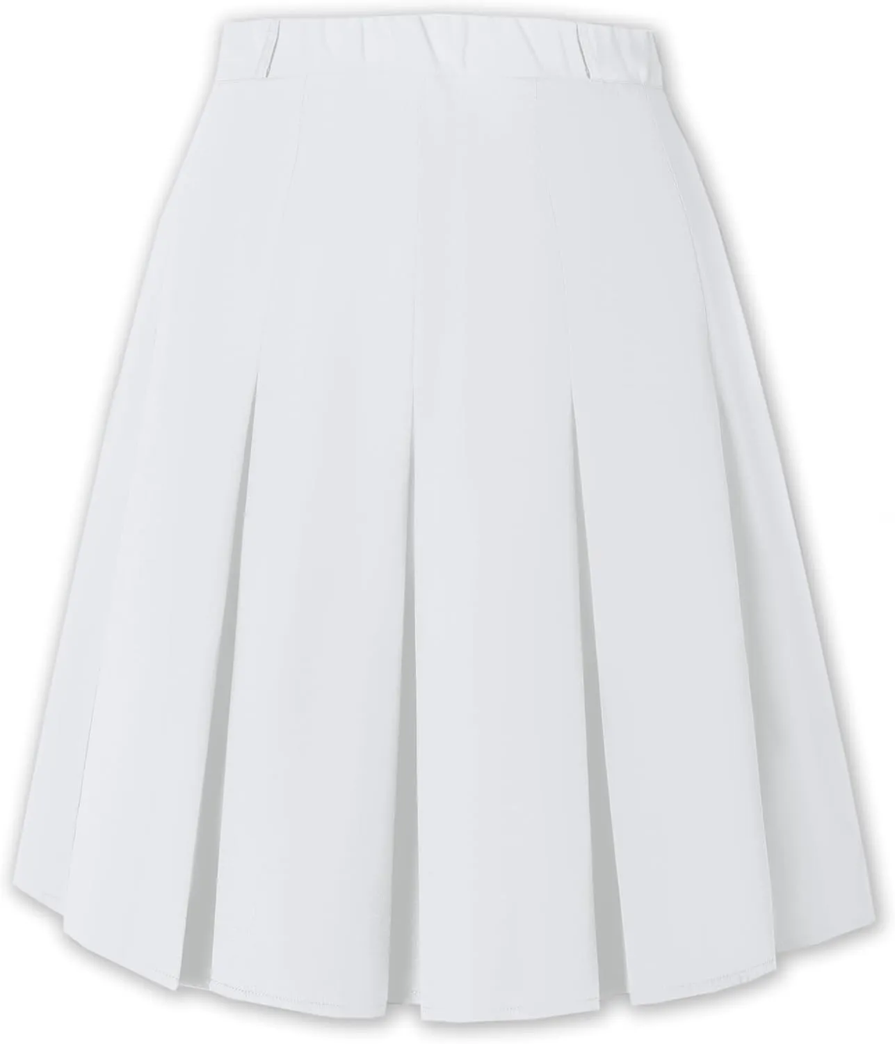 Cromoncent Girls Women's High Waist A-Line Long Pleated Skirts, 6 Years - US 4XL