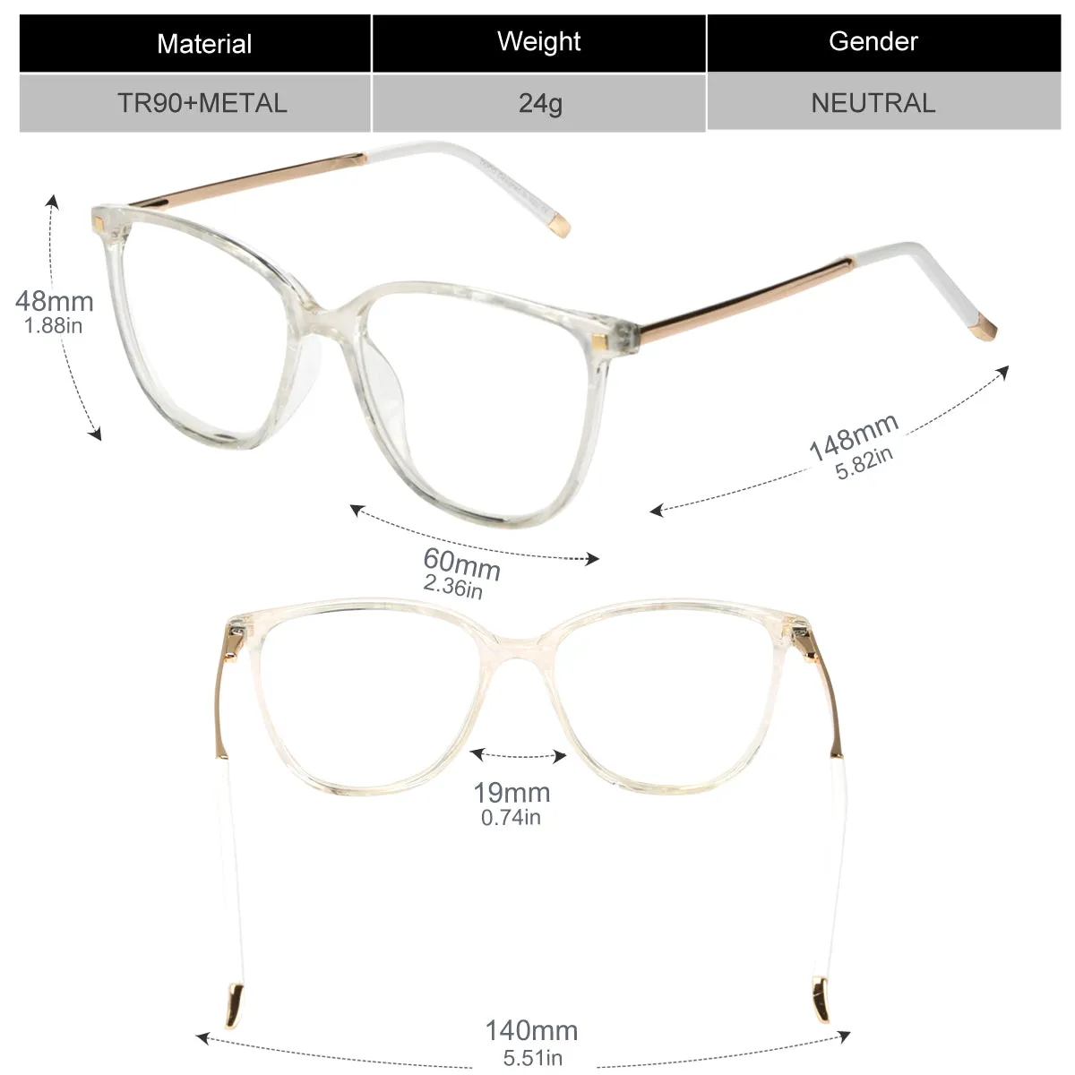 Duco Blue Light Blocking Glasses Gaming Glasses Computer Reading Glasse DC5209