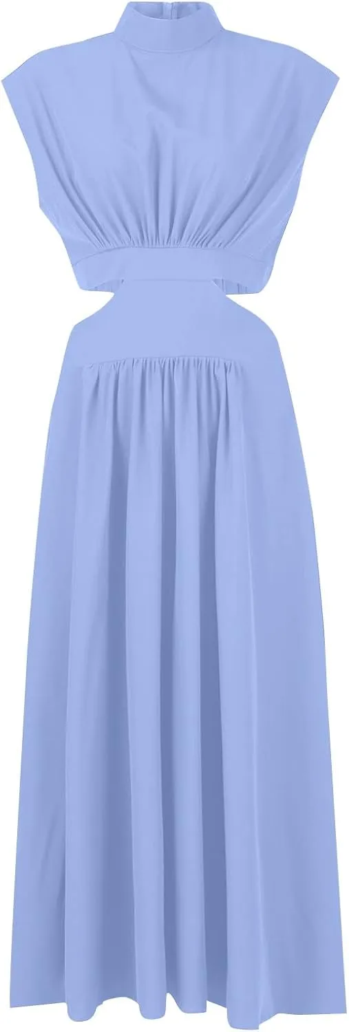 Elegant Women's Cape Dress with Rhinestone Embellishments Perfect for Evening Parties and Special