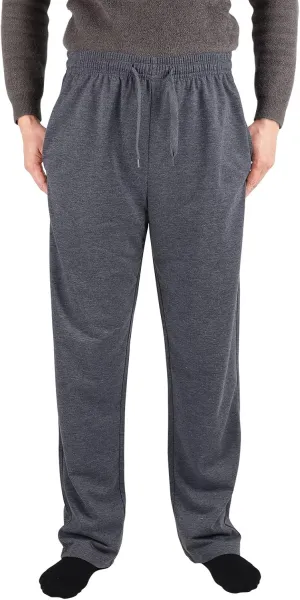 Facitisu Mens Active Fleece Athletic Sweatpant Basic Running Drawstring Workout Sweat Pants