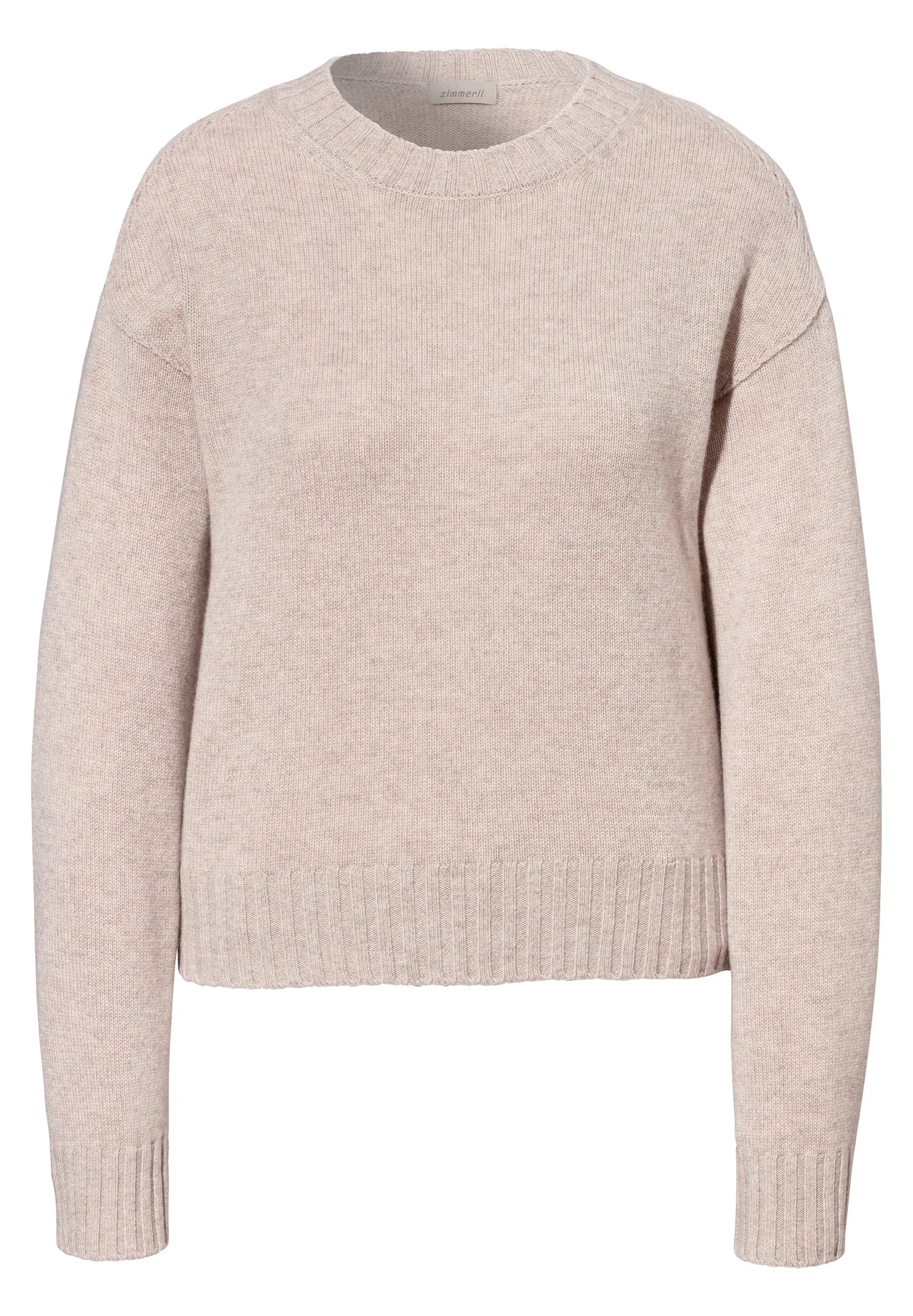 Flat Knit | Pullover - oat mlange
