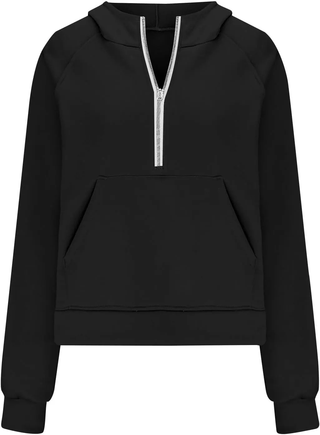 Half Zip Hoodies for Women Fall Fashion 2024 Fleece Oversized Sweatshirt Long Sleeve Cropped Pullover Y2K Clothes