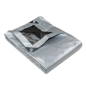 Heavy Duty Silver Tarp Tarpaulin 6.1m x 9.1m