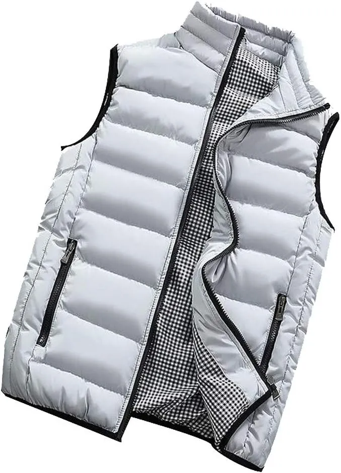 HGOOGY Men's Muscle Shirt Men Autumn Winter Coat Padded Cotton Vest Warm Hooded Thick Vest Tops Jacket 8xlt