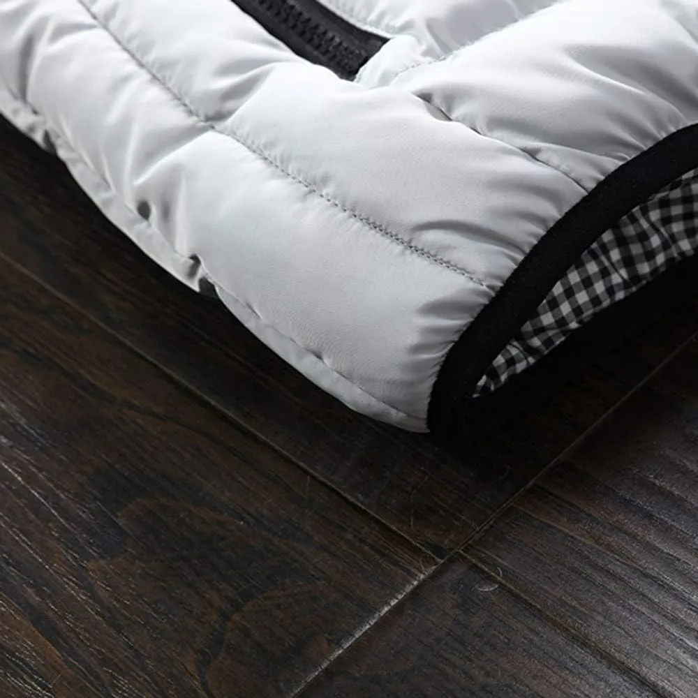 HGOOGY Men's Muscle Shirt Men Autumn Winter Coat Padded Cotton Vest Warm Hooded Thick Vest Tops Jacket 8xlt