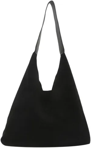 Hobo Bags for Women Velvet Tote Bag Retro PU Leather Crossbody Bag Shoulder Purses Handbag Ladies Top Handle Handbag