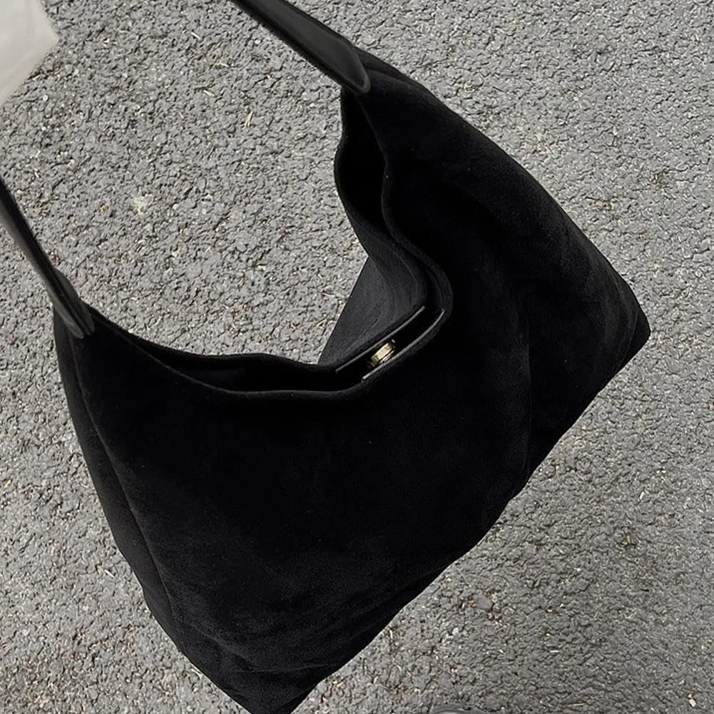 Hobo Bags for Women Velvet Tote Bag Retro PU Leather Crossbody Bag Shoulder Purses Handbag Ladies Top Handle Handbag