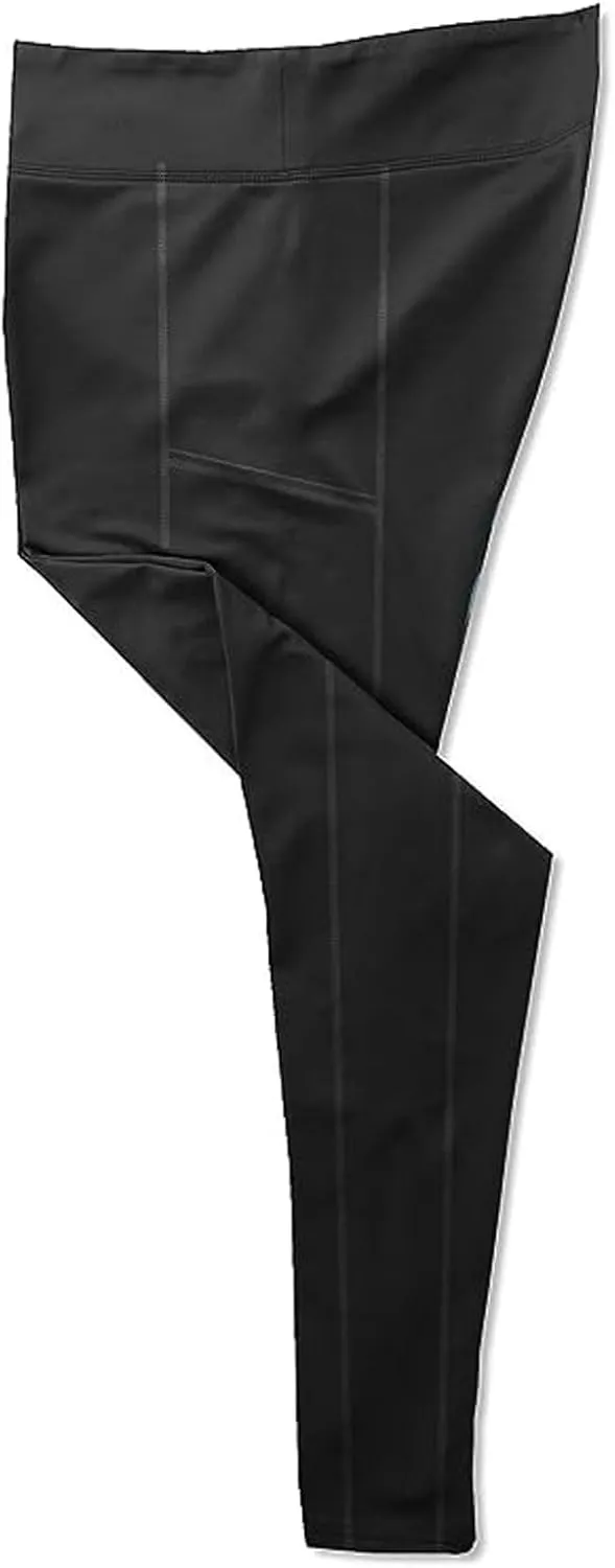 Hot Chillys Women's Micro-Elite Chamois Midweight Thermal Warming Stretching Body Fit Base Layer Legging with Pockets