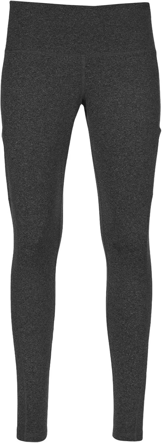 Hot Chillys Women's Micro-Elite Chamois Midweight Thermal Warming Stretching Body Fit Base Layer Legging with Pockets