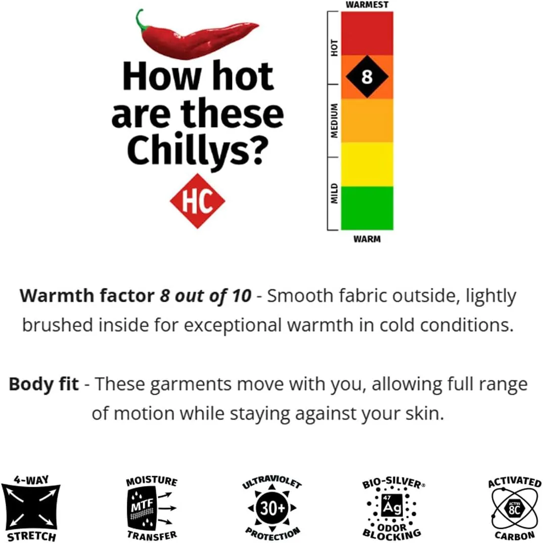 Hot Chillys Women's Micro-Elite Chamois Solid Tight Midweight Body Fit Base Layer (Can Packaging)
