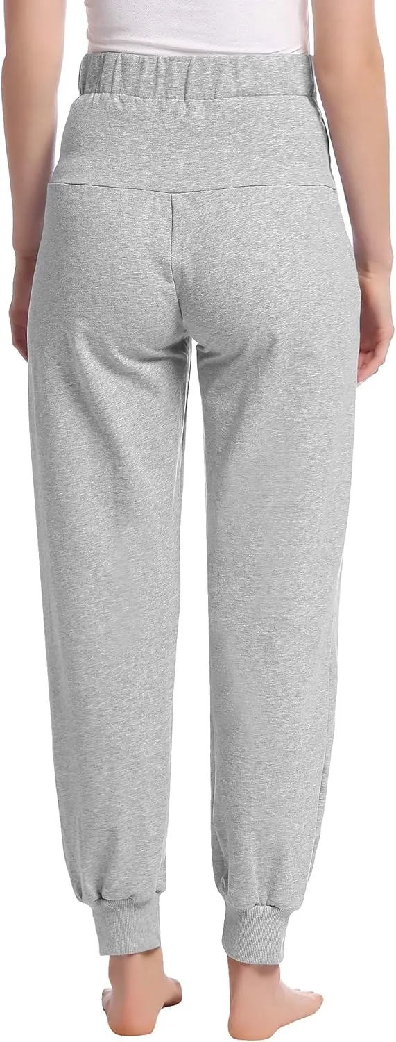 Joyaria Womens Maternity/Pregnancy Jogger Pants Over The Belly Sweatpants
