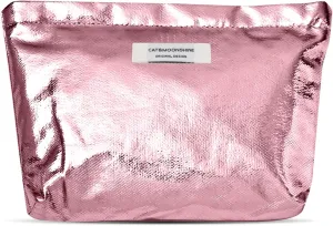 Makeup Bag Cute Luxury Shiny Glitter Cosmetic Bag Canvas Toiletry Bag Travel Makeup Pouch Organiser Bag for Women Girls-Pink