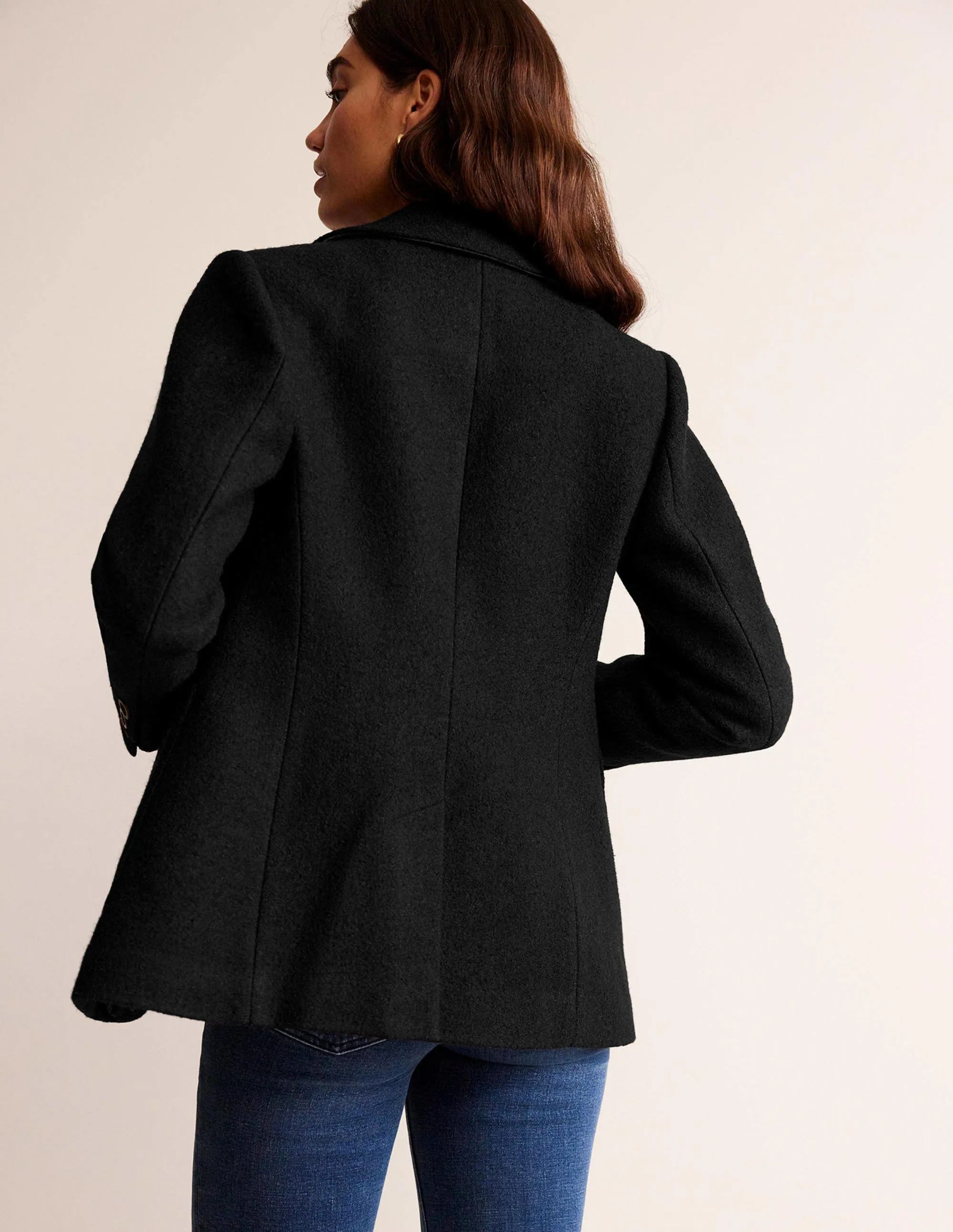 Marylebone Textured Blazer-Black