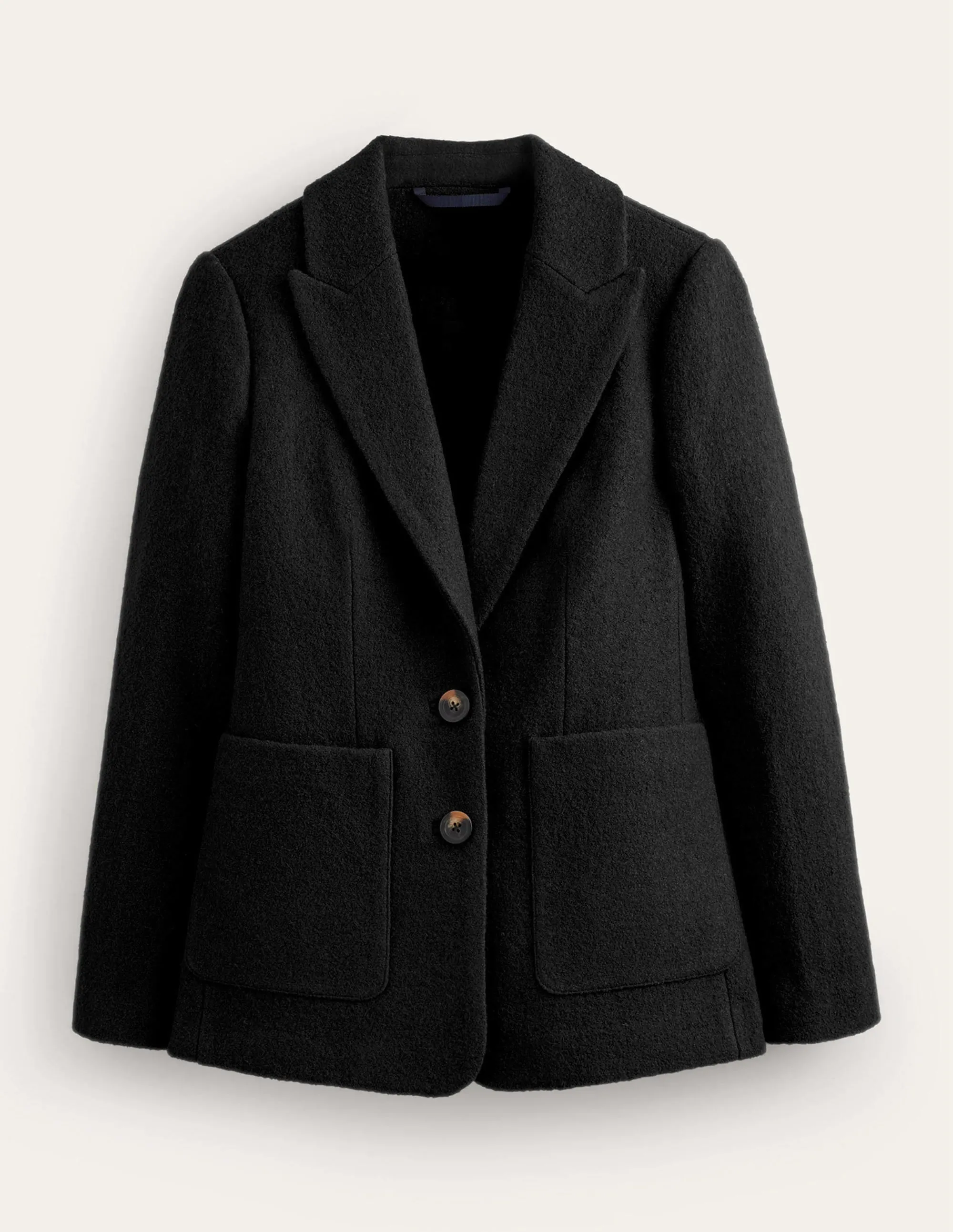Marylebone Textured Blazer-Black