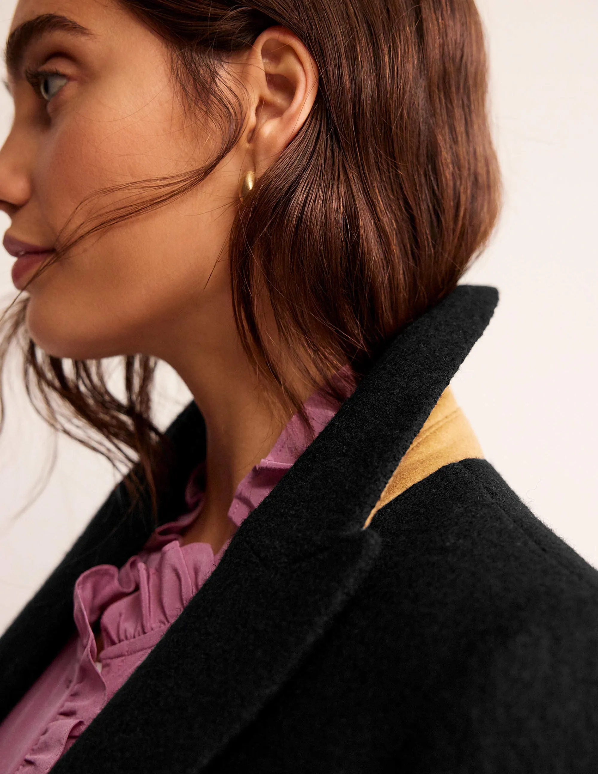 Marylebone Textured Blazer-Black