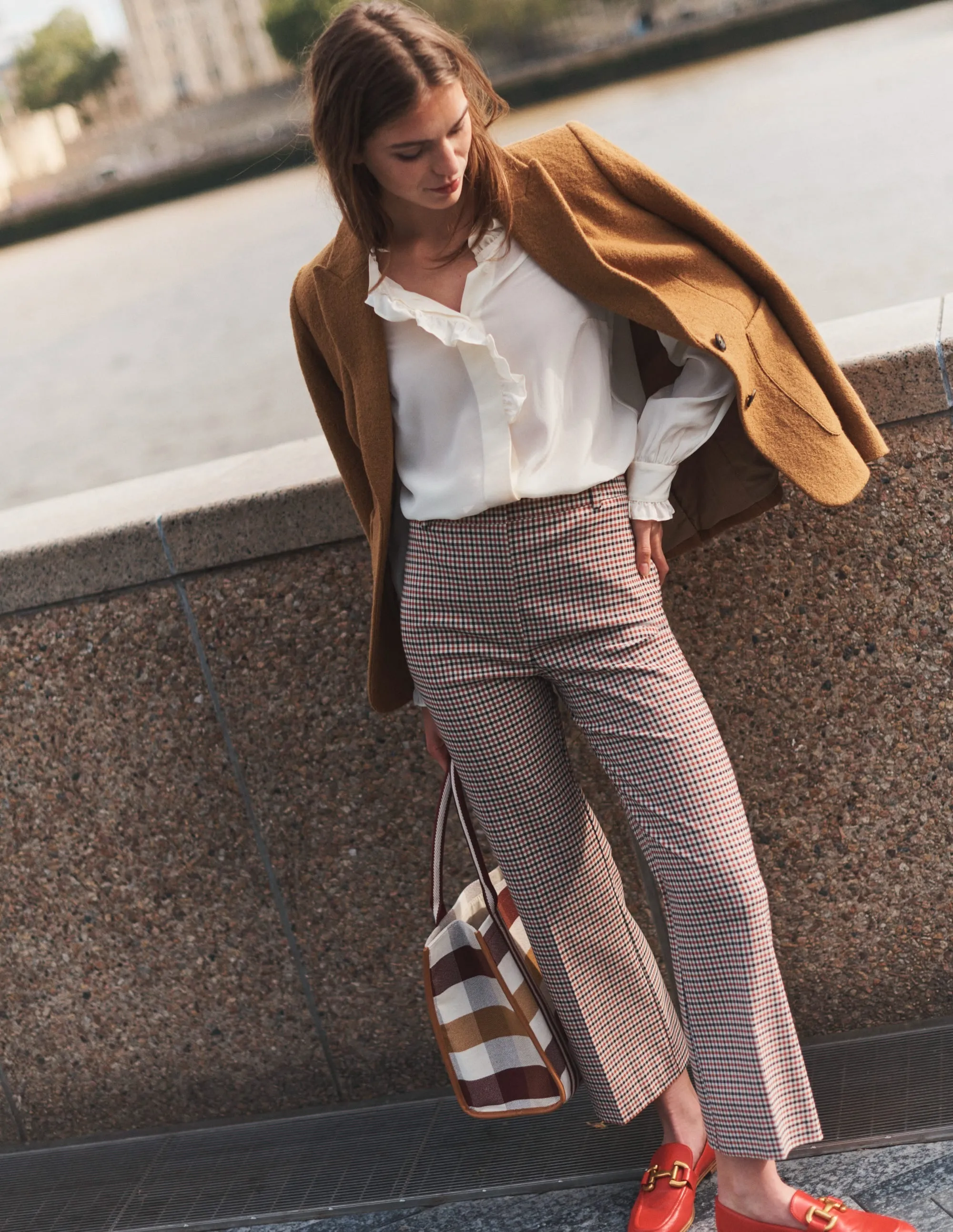 Marylebone Textured Blazer-Camel
