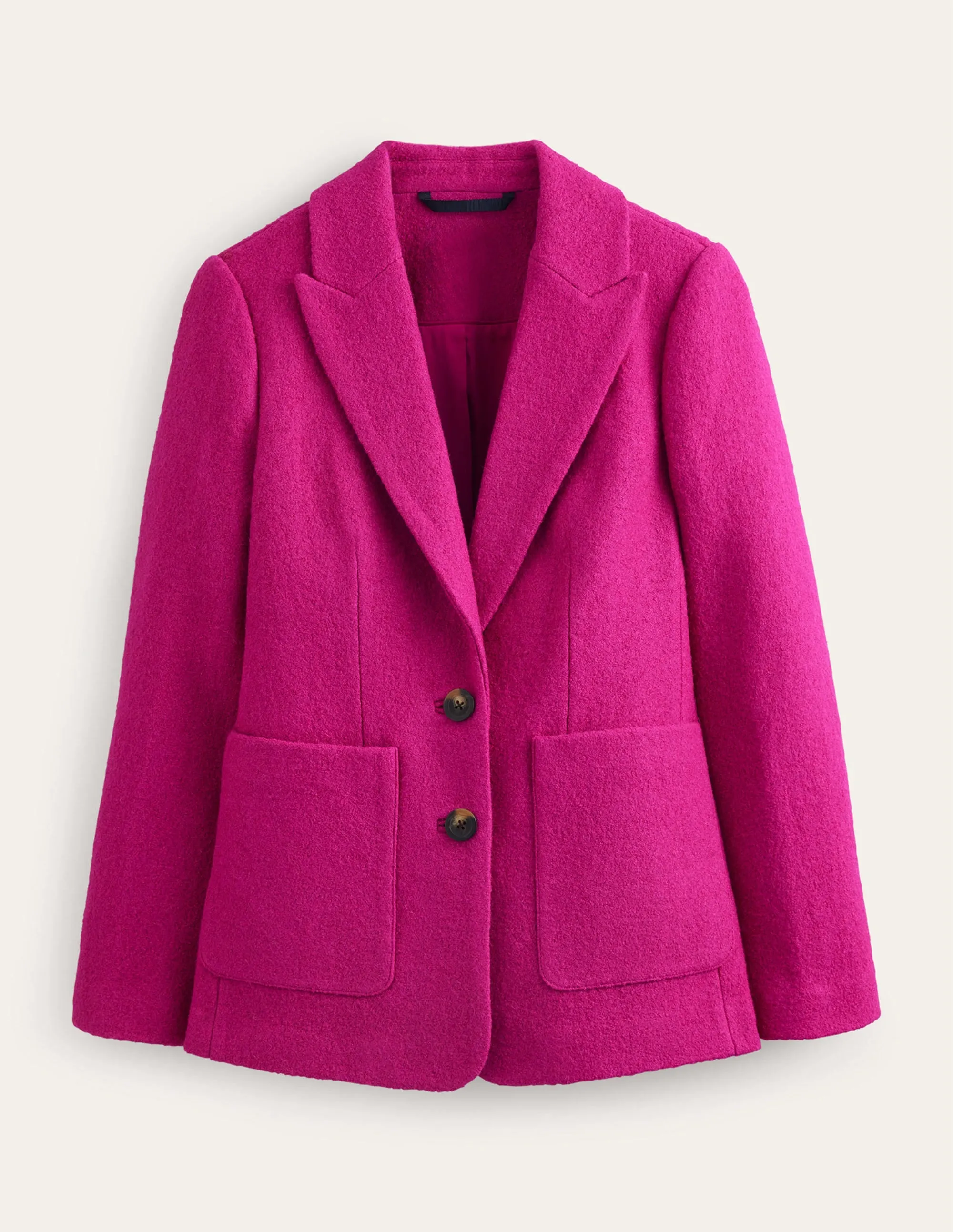 Marylebone Textured Blazer-Magenta