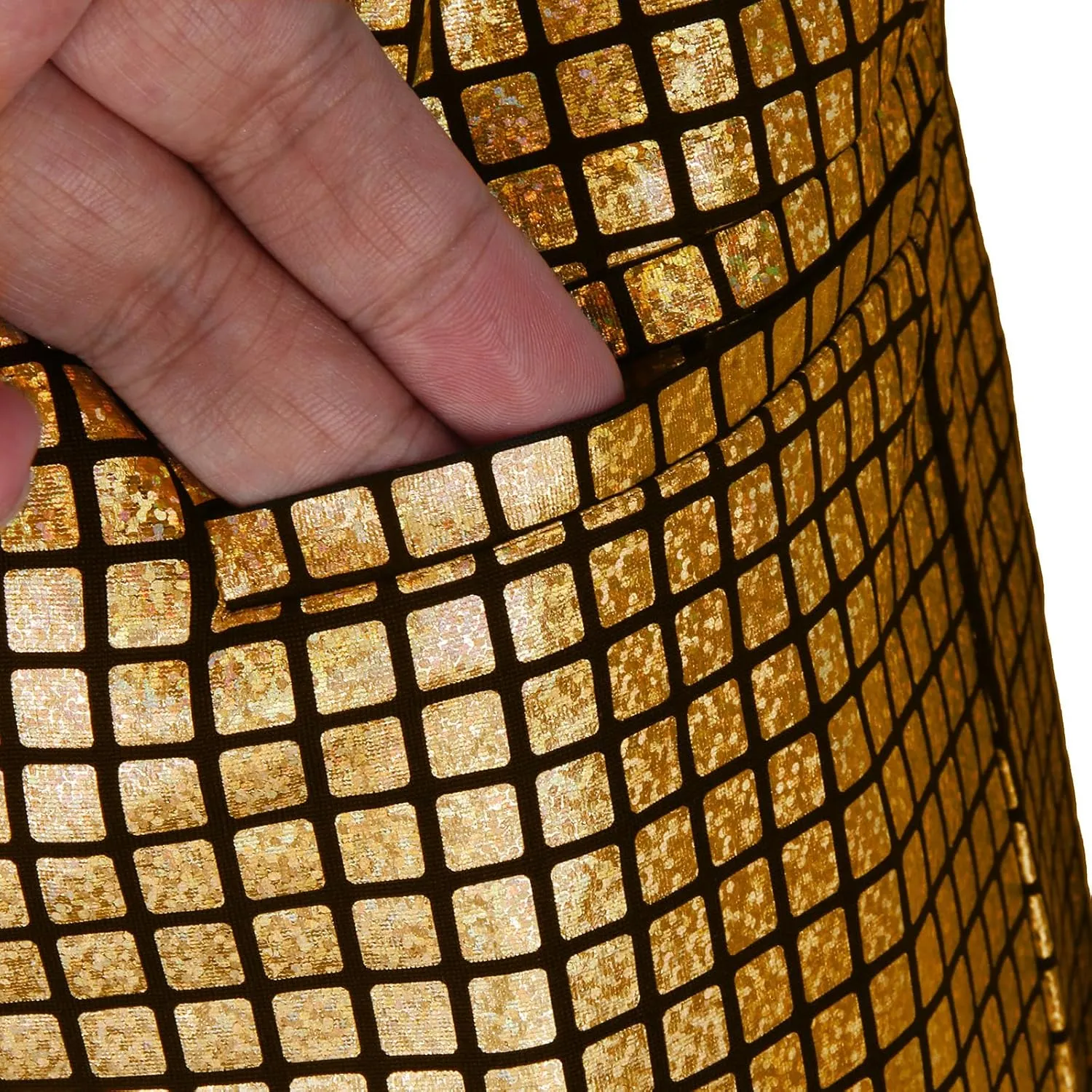 Mens 2 Pieces Disco Costume Jacket Pants Outfit Set Adult 70s Shiny Metallic Sequin Halloween Cosplay Party Suit