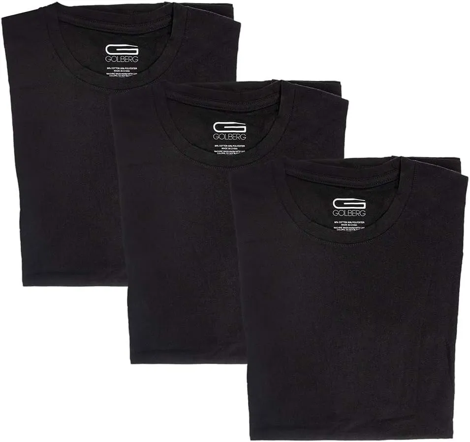 Mens 3-Pack Crew Neck Super Soft Undershirts - Lightweight, Breezy, Classic Fit