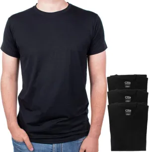 Mens 3-Pack Crew Neck Super Soft Undershirts - Lightweight, Breezy, Classic Fit