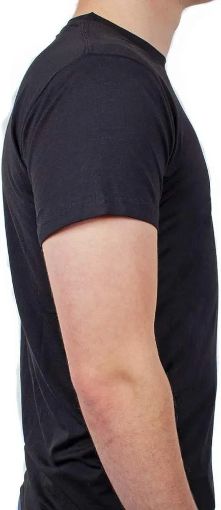 Mens 3-Pack Crew Neck Super Soft Undershirts - Lightweight, Breezy, Classic Fit