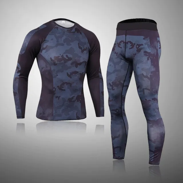 Men's Compression Speed Line Thermal Quick Dry Underwear Full Set