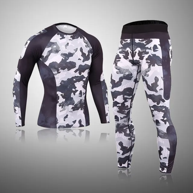 Men's Compression Speed Line Thermal Quick Dry Underwear Full Set