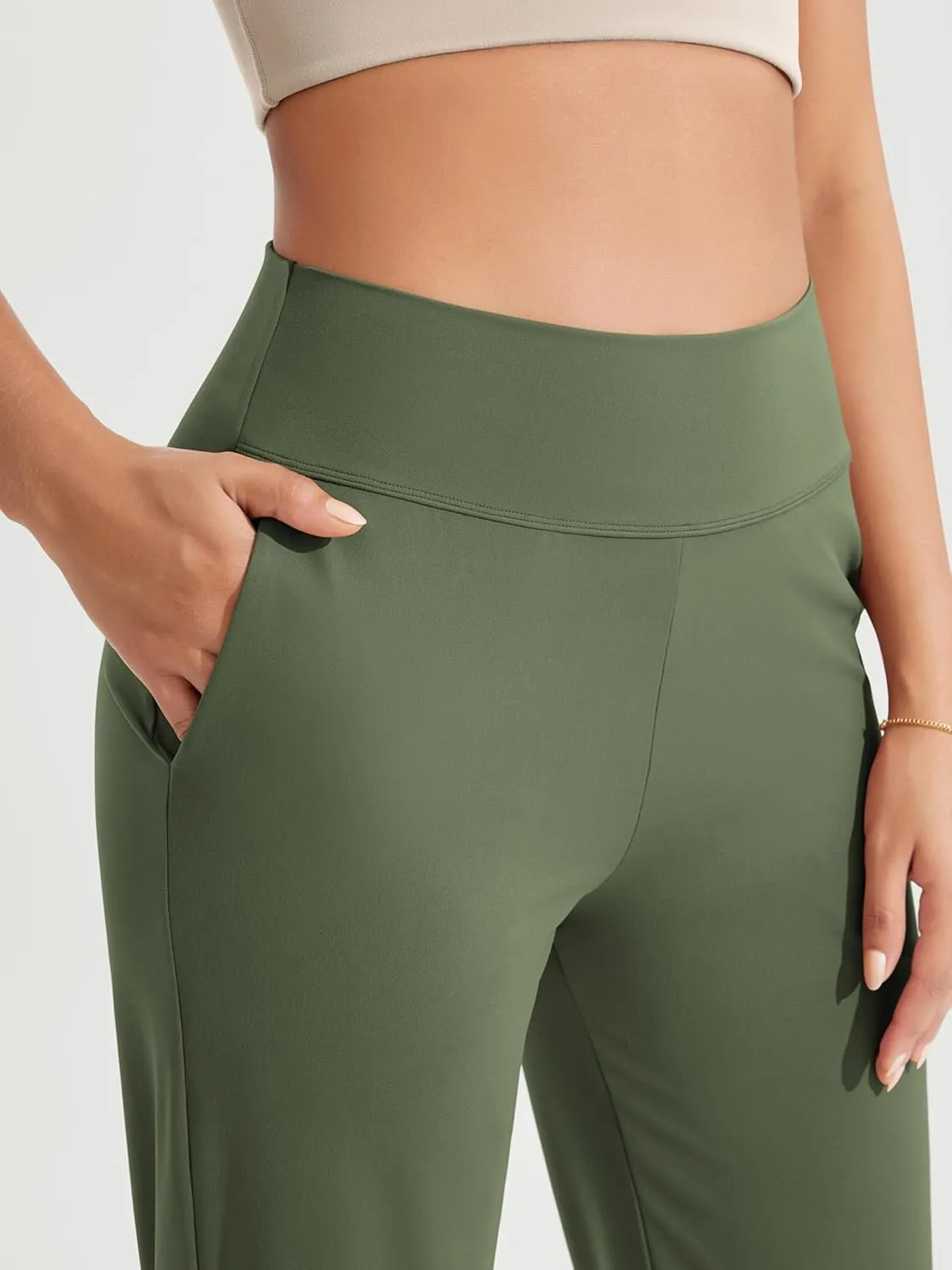 ODODOS Cloud Feeling Jogger Pants with Pockets for Women High Waist Sweatpants Casual Lounge Ankle Pants