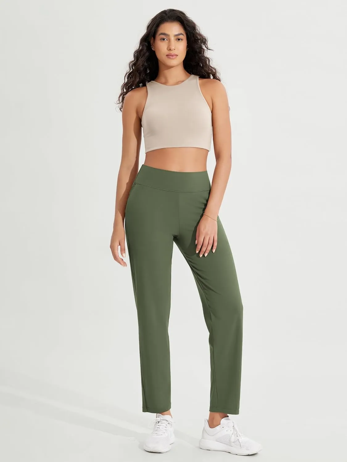 ODODOS Cloud Feeling Jogger Pants with Pockets for Women High Waist Sweatpants Casual Lounge Ankle Pants
