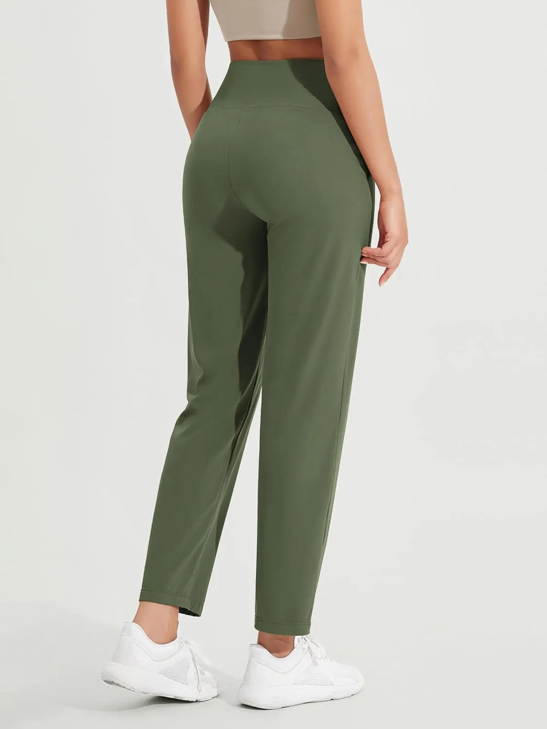 ODODOS Cloud Feeling Jogger Pants with Pockets for Women High Waist Sweatpants Casual Lounge Ankle Pants