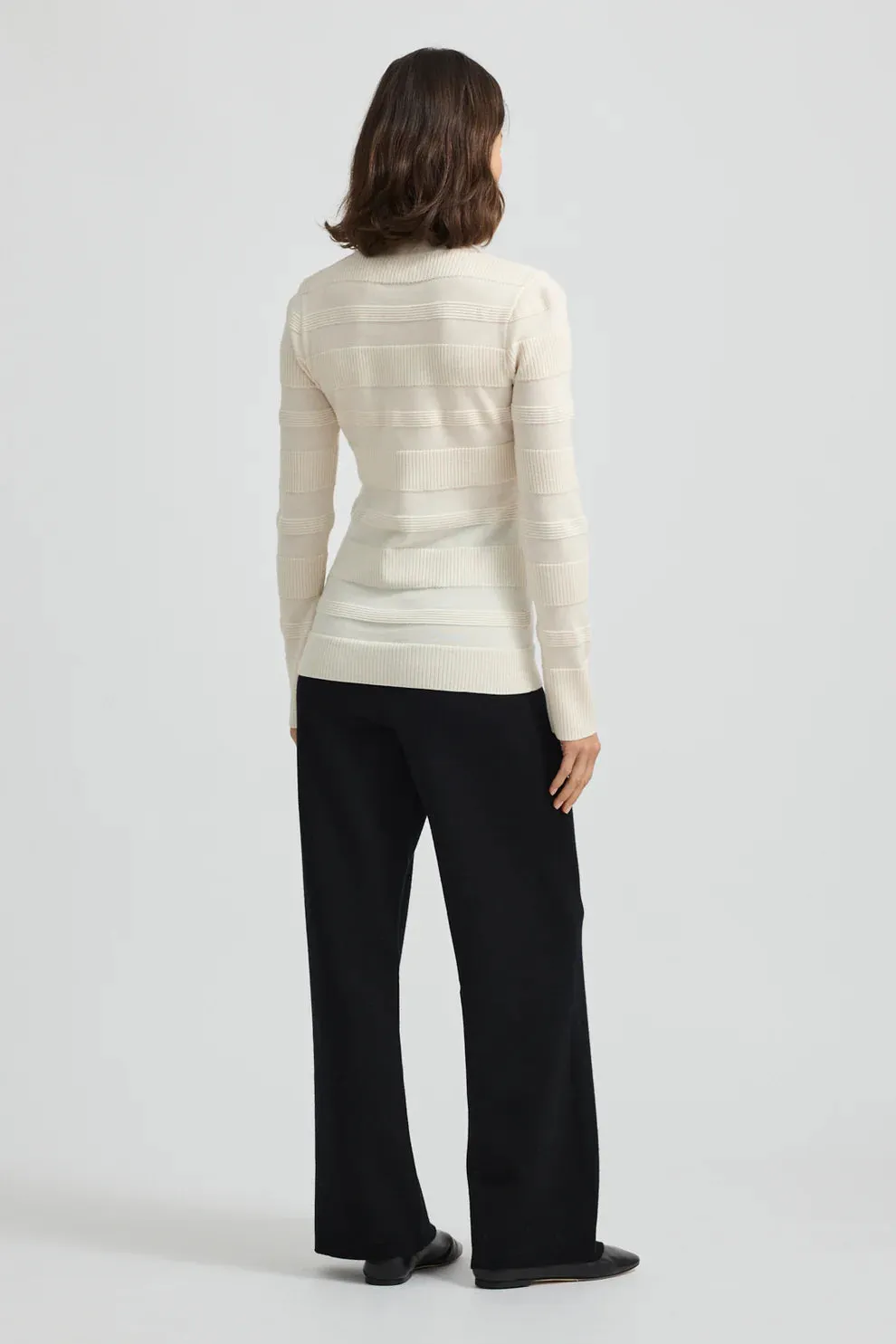 Ottoman Roll Neck | Ivory