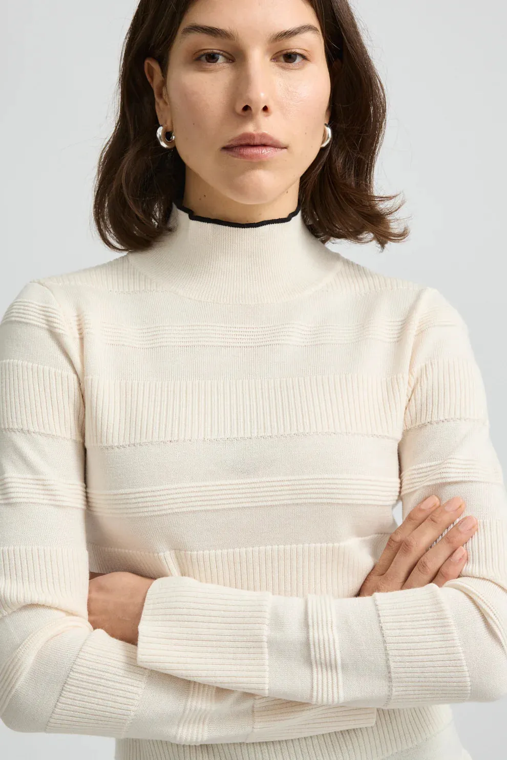 Ottoman Roll Neck | Ivory