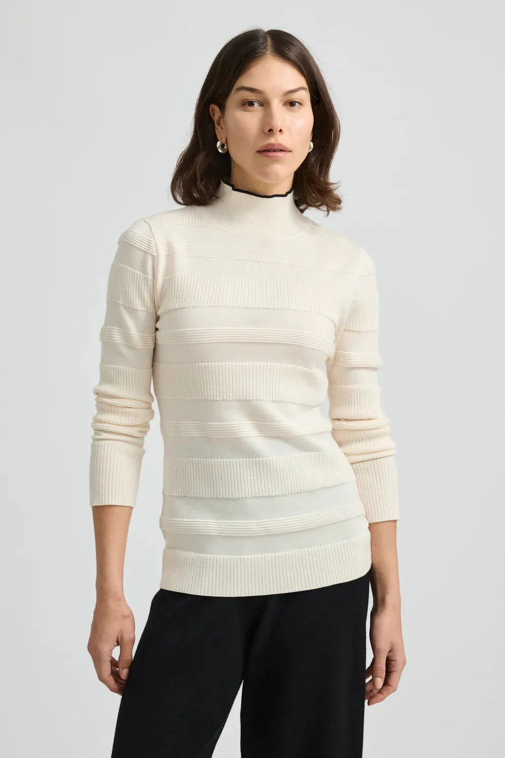 Ottoman Roll Neck | Ivory