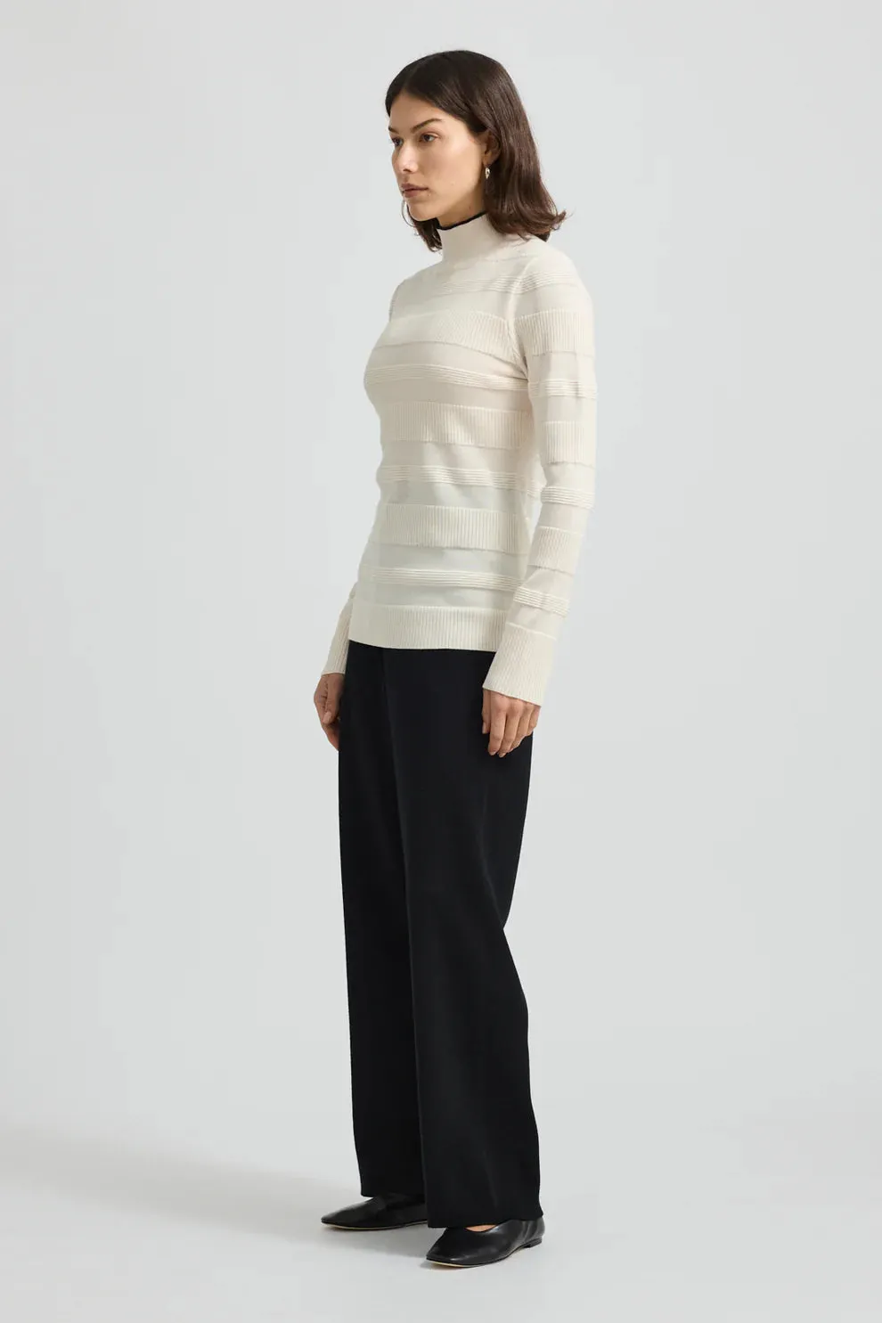 Ottoman Roll Neck | Ivory