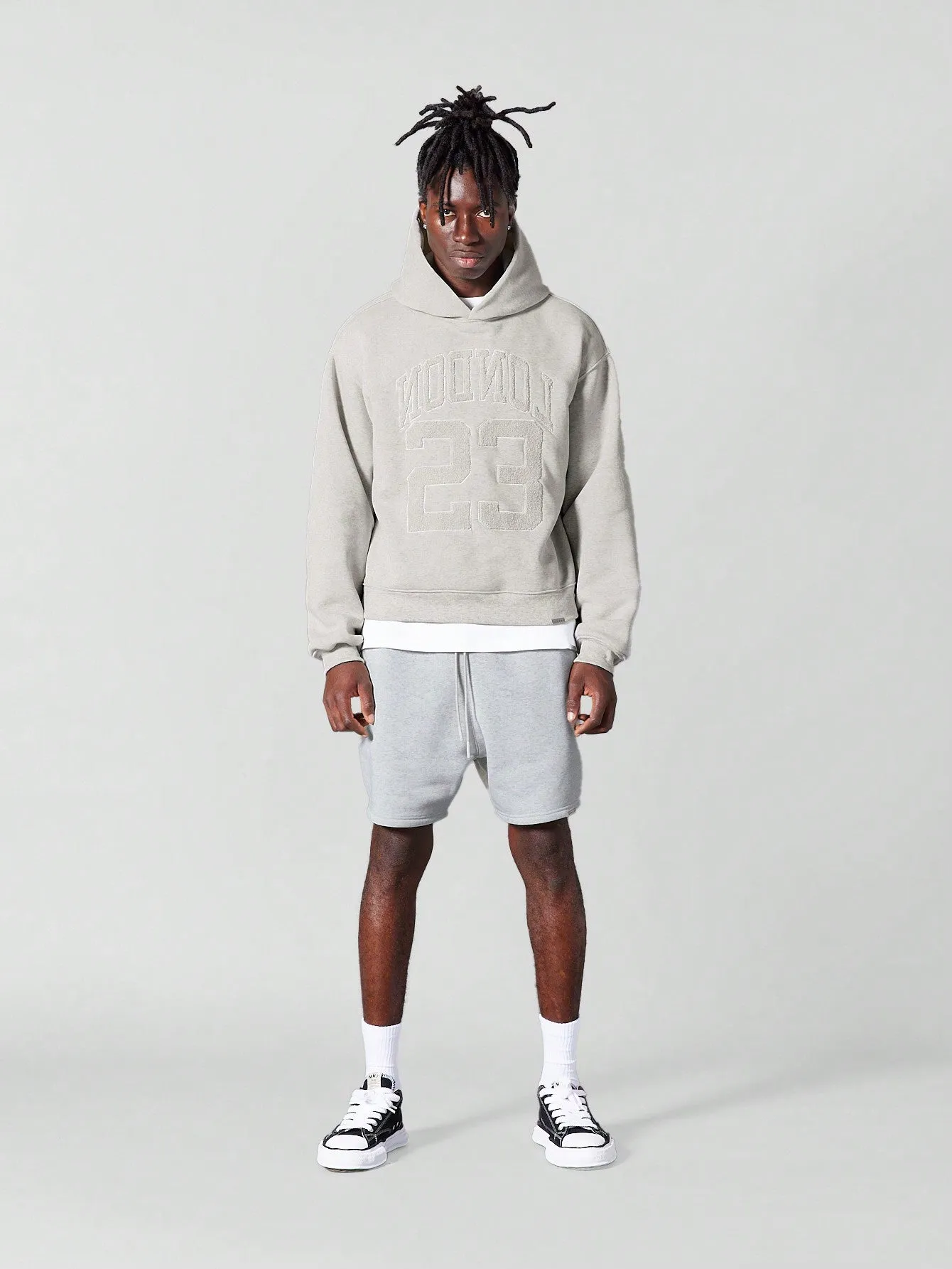 Overhead Hoodie With London And Number Applique