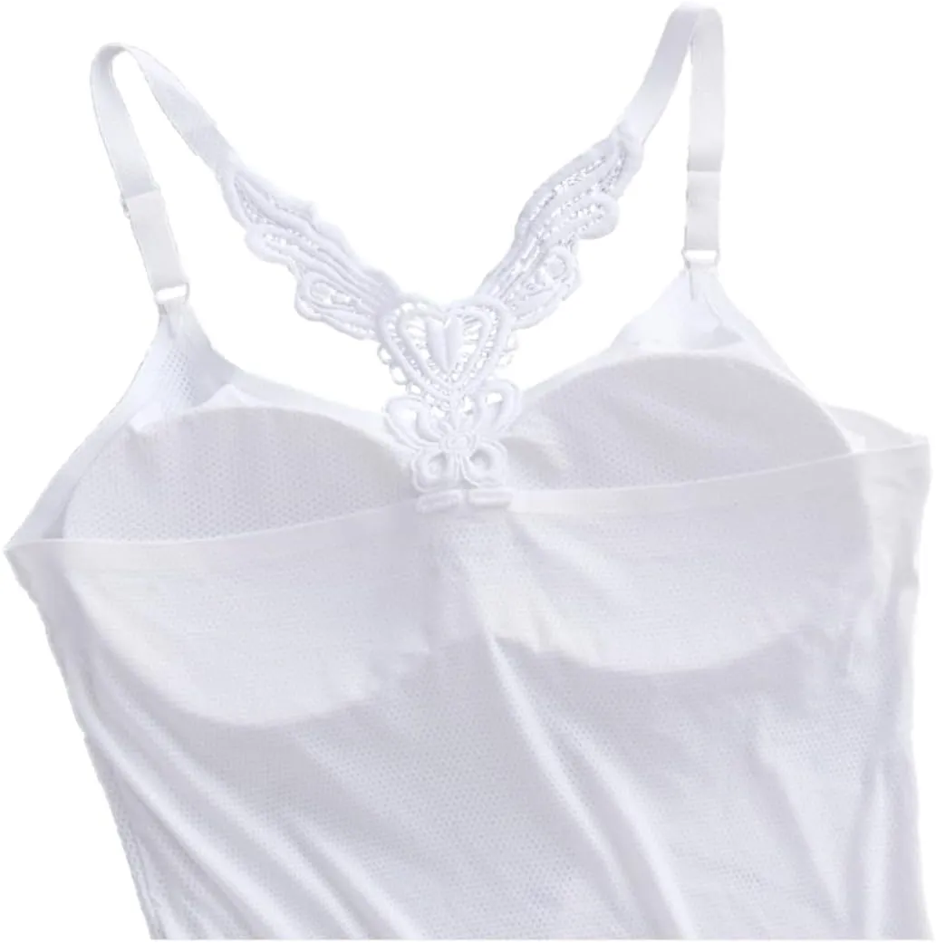 Padded Camisole No Shelf, No Built in Bra, No Elastic Band, No Bra Tank Top Cami