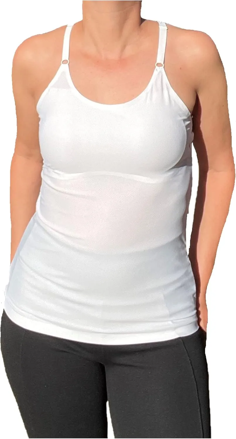 Padded Camisole No Shelf, No Built in Bra, No Elastic Band, No Bra Tank Top Cami