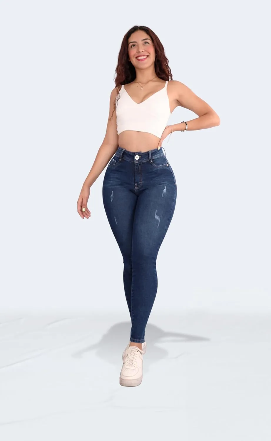 Pantalones Levanta Cola Colombian Butt Lifting Jeans - High Waisted for Women