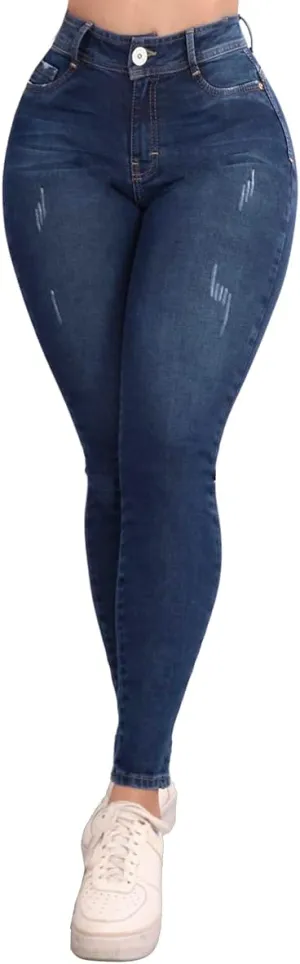 Pantalones Levanta Cola Colombian Butt Lifting Jeans - High Waisted for Women